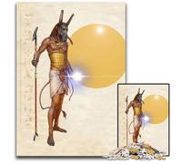 Puzzles 1000 Pieces for Adults Anubis Egyptian God Challenging Puzzles Perfect for Teenagers Family Bonding Brain Teaser & DIY Home Decor Gift 1000 PCS(75x50cm)