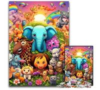 Puzzles 1000 Pieces for Adults Art Animal World Impossible Jigsaw Puzzles for Adults DIY Home Decor Gift, Brain Teaser Game 26X38CM/10.23x14.96inch