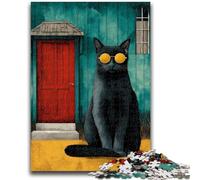 Puzzles 1000 Pieces for Adults Art Cat Educational Family Game Is Ideal As Gifts for The Whole Family for 14+ 26x38cm