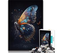Puzzles 1000 Pieces for Adults Art Dream Butterfly 1000 Pieces for Adults,Brain Intelligence Challenge Addictive Toys for Home Decoration (size 75x50cm)