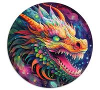 Puzzles 1000 Pieces for Adults Art Flying Dragons Paper Jigsaw Educational Activity for Cognitive Skills Cognitive Skill Improvement (67.5x67.5cm)