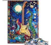 Puzzles 1000 Pieces for Adults Art Guitar, Family Entertainment Toys Is Ideal As Gifts for The Whole Family for 14+ 26x38cm