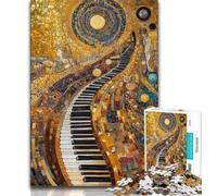 Puzzles 1000 Pieces for Adults Art Piano Adult Jigsaw,Challenging Game Gifts for Is Ideal As A Gift for The Whole Family (size 75x50cm)