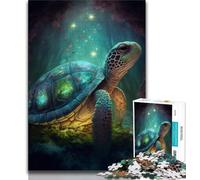 Puzzles 1000 Pieces for Adults Art Turtle 1000 Pieces for Adults,Vibrant And Unique Design Relaxing & Challenging Puzzle Experience (size 75x50cm)