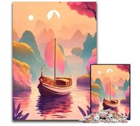 Puzzles 1000 Pieces for Adults Asia Sunset Serenade Impossible Jigsaw Puzzles for Adults Brain Teaser Game for Teenagers Perfect 1000 PCS(75x50cm)