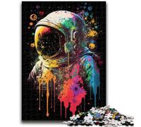 Puzzles 1000 Pieces for Adults Astronaut Colourful 1000 Pieces for Adults,Learning Educational Toys Family Games Unique Birthday And Gifts (38x26cm)