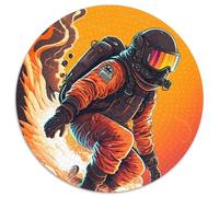 Puzzles 1000 Pieces for Adults Astronaut Surfing Cardboard Jigsaw for Birthdays, Holidays, And Home Decor (67.5x67.5cm)