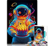Puzzles 1000 Pieces for Adults Astronaut's Birthday 1000 Pieces for Adults,Brain Intelligence Challenge Addictive Toys for Home Decoration (size 75x50cm)
