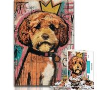 Puzzles 1000 Pieces for Adults Basquiat Style Dog Teenager Puzzles,Game Toys Every Piece Is Unique - Challenging Family Fun Game (size 75x50cm)
