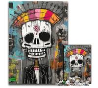 Puzzles 1000 Pieces for Adults Basquiat Style SkullPuzzles for Adults for Home Decor Brain Training 1000 PCS(38x26cm)