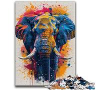 Puzzles 1000 Pieces for Adults Beautiful Elephant for And from 14 Years And over Hands-on Game Christmas Game Gifts 50x75cm