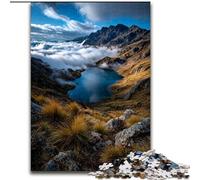 Puzzles 1000 Pieces for Adults Beautiful Mountains And Lakes, Elephant Toy Intellectual Game Birthday Present, Gifts, Wall Art for Ages 14+ (Size 50x75cm)