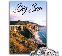 Puzzles 1000 Pieces for Adults Big Sur 1000 Pieces for Teenagers,Quiz Game Wall Decoration Unique Birthday And Xmas Gifts (26x38cm)