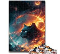 Puzzles 1000 Pieces for Adults Black Cat Nebula Jigsaw,Challenging Game Toys Wall Decoration Unique Birthday And Xmas Gifts (75x50cm)