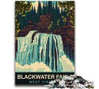 Puzzles 1000 Pieces for Adults Blackwater Falls 1000 Pieces for Teenagers,Quiz Game Wall Decoration Unique Birthday And Xmas Gifts (26x38cm)