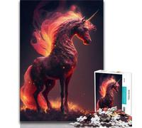 Puzzles 1000 Pieces for Adults Blazing Unicorn 1000 Pieces for Teenagers,is Ideal As Gifts for The Whole Family for Age 14 (size 75x50cm)