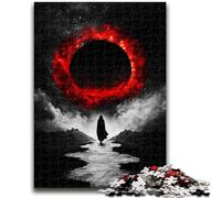 Puzzles 1000 Pieces for Adults Blood Moon Educational Family Game Is Ideal As Gifts for The Whole Family for 14+ 26x38cm