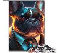 Puzzles 1000 Pieces for Adults Boss Bulldog Jigsaw Puzzles for Adults 1000 Piece Unique DIY Home Decor Gift Idea (Szie 50x75 cm)