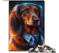 Puzzles 1000 Pieces for Adults Boss Doberman Impossible Jigsaw Puzzles for Adults for Teenagers Educational Games Gifts (Szie 50x75 cm)