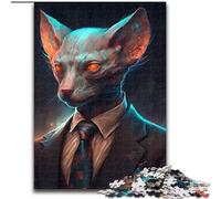 Puzzles 1000 Pieces for Adults Boss Labrador Jigsaw Puzzles Brain Teaser Game for Teenagers, for Family Game Night (Szie 50x75 cm)