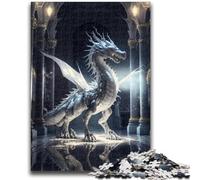 Puzzles 1000 Pieces for Adults Brave Dragon Help The Brain Exercise Addictive Toys to Cultivate Patience Artists Collection, Fine Art 26x38cm