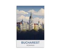 Puzzles 1000 Pieces for Adults，Bucharest Romania Posters Family Fun Jigsaws Puzzles 1000 Pieces for Adults Gifts 70x50cm