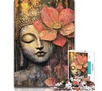 Puzzles 1000 Pieces for Adults Buddha Statues Puzzles for Teenagers,Relax Games Is Ideal As A Gift for The Whole Family 26x38cm
