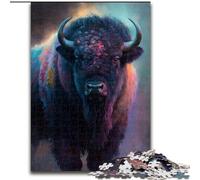 Puzzles 1000 Pieces for Adults Buffalo cardboard Jigsaw size 26x38cm Family Interactive Game, Craft Gift with Colorful Artwork