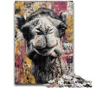 Puzzles 1000 Pieces for Adults Camel Art Brain Intelligence Challenge Addictive Toys Birthday Present, Gifts, Wall Art 50x75cm