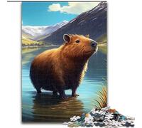Puzzles 1000 Pieces for Adults Capybara Animal Puzzle Interactive Family Game, Ideal, Family Activity Game (size : 26x38cm)