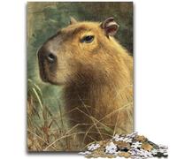 Puzzles 1000 Pieces for Adults Capybara Puzzles for Teenagers,Stress Reliever Staycation Kill Time Enhance Love between Couples (75x50cm)