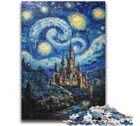 Puzzles 1000 Pieces for Adults Castle Under The Stars for And from 14 Years And over Hands-on Game Christmas Game Gifts 50x75cm