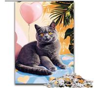 Puzzles 1000 Pieces for Adults Cat Lying on The Sofa, for Ages 14 And over Each Piece Is Unique - Fun And Challenging Game for The Whole Family Good Gift (size 26x38cm)