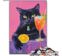 Puzzles 1000 Pieces for Adults Cat Lying on The Sofa Puzzles for Adults 50X75CM Challenging DIY Brain Teaser, Perfect Family Game Or Decorative Gift