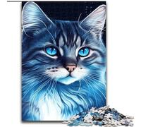 Puzzles 1000 Pieces for Adults Cat Pop Art Animal Face Puzzle Brain Teaser Game for Teenagers, for Family Game Night (size : 26x38cm)