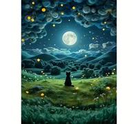 Puzzles 1000 Pieces for Adults, Cat’S Moonlit Jigsaw Puzzle for Adult, Challenging & Brainteasing puzzle Games, jigsaw puzzles for adults 1000 for Home Decor Gifts 29.5 x 19.7 inch