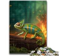 Puzzles 1000 Pieces for Adults Chameleon in The Forest, Elephant Toy Intellectual Game Birthday Present, Gifts, Wall Art for Ages 14+ 50X75CM