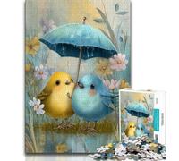 Puzzles 1000 Pieces for Adults Chicken Holding An Umbrella Teenager Jigsaw,Educational Games Home Decoration Birthday Present, Gifts, Wall Art (size 38x26cm)