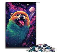 Puzzles 1000 Pieces for Adults Chubby Brown Animated Bear Jigsaw Wall Decoration Unique Birthday And Xmas Gifts 75x50cm
