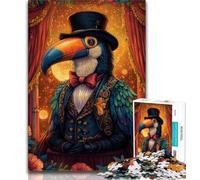 Puzzles 1000 Pieces for Adults Circus Toucan Teenager Jigsaw,Brain Intelligence Challenge Addictive Toys for Home Decoration 26x38cm