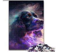 Puzzles 1000 Pieces for Adults Cocker Spaniel Nebula Impossible Jigsaw Puzzles for Adults for Teenagers Educational Games Gifts (Szie 50x75 cm)