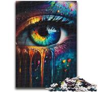 Puzzles 1000 Pieces for Adults Color Eyes Teenager Jigsaw,Brain Intelligence Challenge Addictive Toys for Home Decoration (26x38cm)