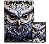 Puzzles 1000 Pieces for Adults Color Owl cardboard Jigsaw Brain Teaser Game, Interactive Family Game, Suitable for Ages 14+ 26X38CM/10.23x14.96inch