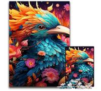 Puzzles 1000 Pieces for Adults Colorful Art Bird Wooden Jigsaw Puzzles Family Interactive Game, Craft Gift with Colorful Artwork 50x75CM/19.68x29.52inch