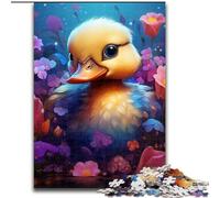 Puzzles 1000 Pieces for Adults Colorful Art Duck Impossible Jigsaw Puzzles for Adults Family Activity, Brain Teaser, Home Decor, size : 50x75cm