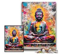 Puzzles 1000 Pieces for Adults Colorful Buddha cardboard Jigsaw Puzzles 26x38 cm Perfect for Birthday, Christmas