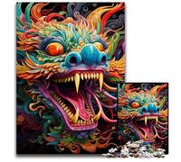Puzzles 1000 Pieces for Adults Colorful Chinese Dragon cardboard Jigsaw Puzzles Family Interactive Game, Craft Gift with Colorful Artwork 26X38CM/10.23x14.96inch