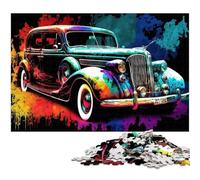 Puzzles 1000 Pieces for Adults Colorful Classic Sports Car Impossible Jigsaw Puzzles for Adults DIY Home Decor Gift, Brain Teaser Game 26X38CM/10.23x14.96inch