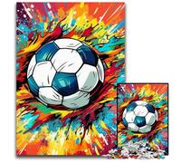 Puzzles 1000 Pieces for Adults Colorful Football Impossible Jigsaw Puzzles for Adults DIY Home Decor Gift, Brain Teaser Game 50x75CM/19.68x29.52inch