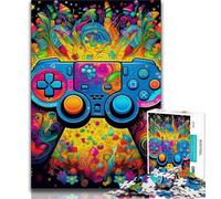 Puzzles 1000 Pieces for Adults Colorful Gamepad 1000 Pieces for Adults,Vibrant And Unique Design Relaxing & Challenging Puzzle Experience (size 75x50cm)